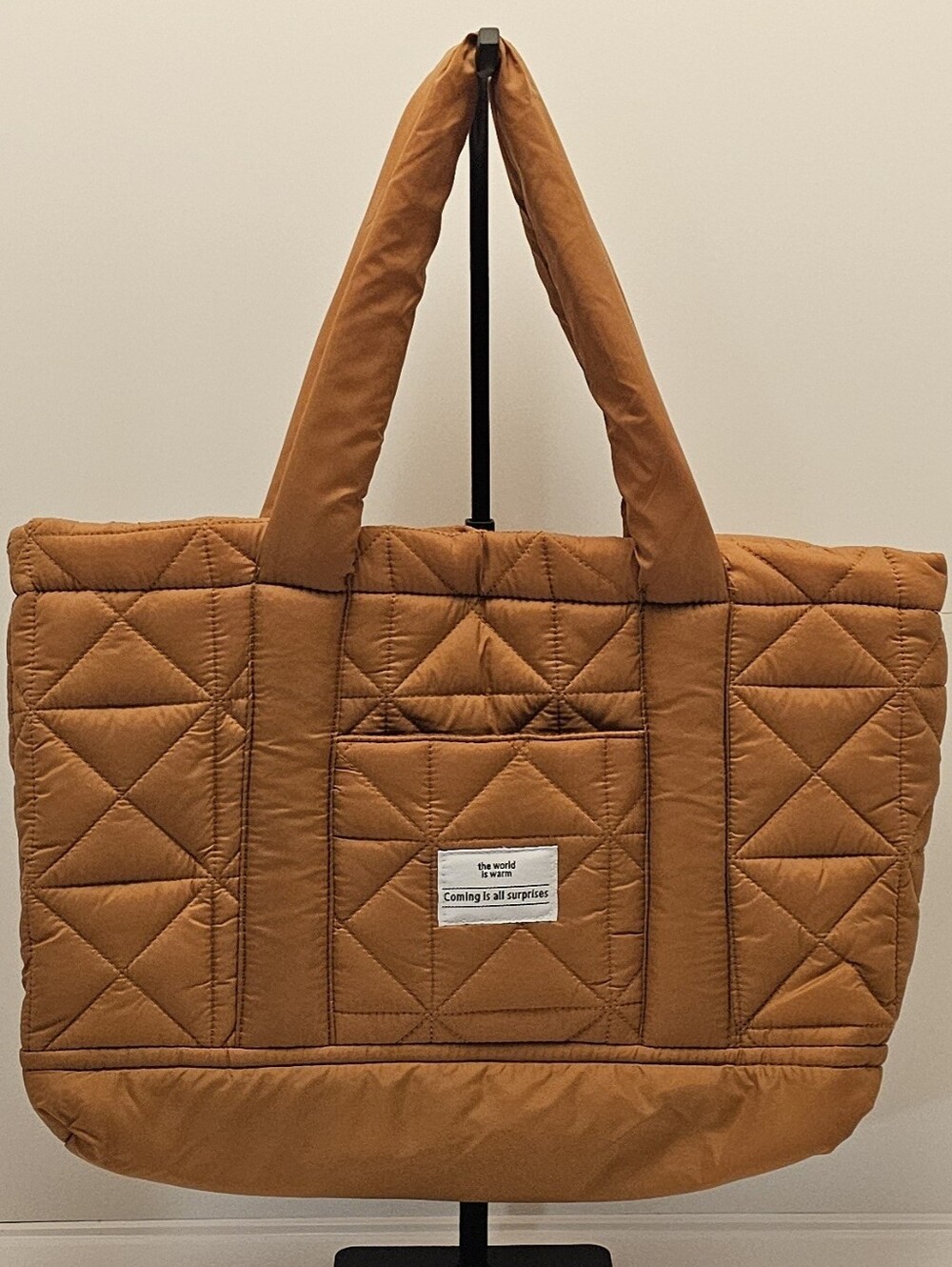 Daiso Puffer Nylon Tote Bag